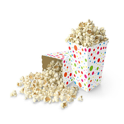 Puantiyeli Mısır Kutusu 8 Adet - Parti Sürprizi