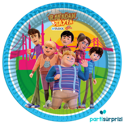 Rafadan Tayfa Kağıt Tabak 8 Adet - 