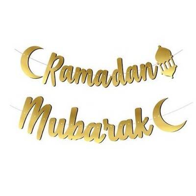 Ramadan Mubarak Dekoratif Banner Süs - 1