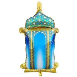 Ramazan Temalı Mavi Kandil Şekilli Folyo Balon 1 Adet - Parti Sürprizi