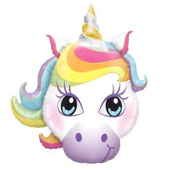 Renkli Unicorn Şekilli Folyo Balon 1 Adet - 1