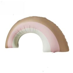 Retro Gökkuşağı Pembe Folyo Balon 82x53 cm 1 Adet - Parti Sürprizi