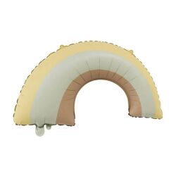 Retro Gökkuşağı Renkli Folyo Balon 81x44 cm 1 Adet - Parti Sürprizi