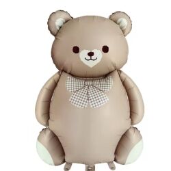 Retro Sevimli Ayı Balon Büyük Teddy Bear Folyo Balon - Parti Sürprizi