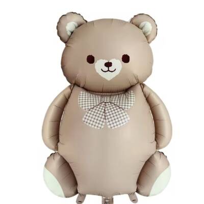 Retro Sevimli Ayı Balon Büyük Teddy Bear Folyo Balon - 1