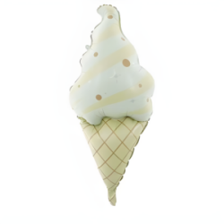 Retro Külahlı Dondurma Şekilli Folyo Balon 1 Adet - Parti Sürprizi