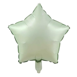 Retro Su Yeşili Yıldız Folyo Balon - Parti Sürprizi