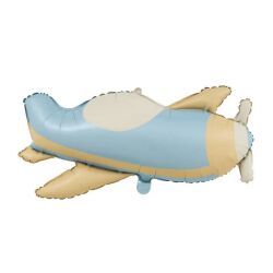 Retro Uçak Şekilli Folyo Balon78x42 cm 1 Adet - Parti Sürprizi