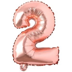 Rose Gold 2 Rakam Folyo Balon 100 Cm - Parti Sürprizi