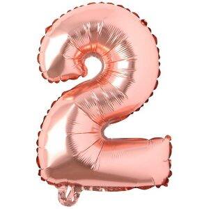 Rose Gold 2 Rakam Folyo Balon 100 Cm - 1