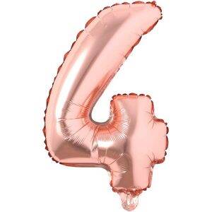 Rose Gold 4 Rakam Folyo Balon 100 Cm - 1