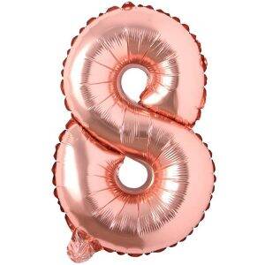 Rose Gold 8 Rakam Folyo Balon 100 Cm - 1
