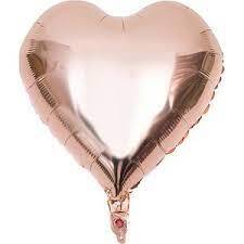 Rose Gold Kalp Folyo Balon - 1