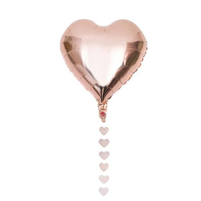 Rose Gold Kalp Folyo Balon Ve Kuyruğu