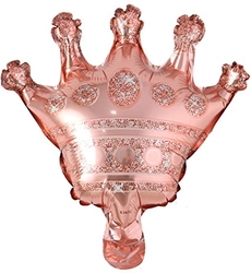 Rose Gold Taç Şekilli Folyo Balon - Parti Sürprizi