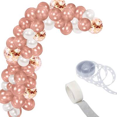 Rose Gold Zincir Balon Set - 1