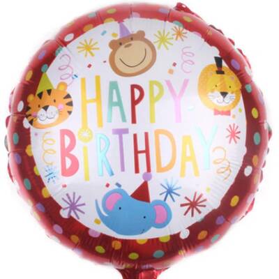 Safari Happy Birthday Folyo Balon 1 Adet