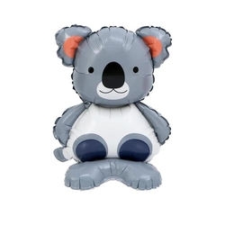 Safari Hayvanları Ayaklı Kuala Şekilli Folyo Balon - Parti Sürprizi