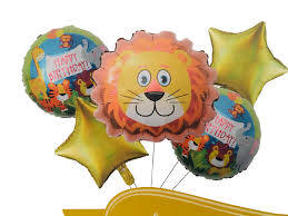 Safari Partisi Aslan Folyo Balon Set - 1