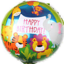 Safari Partisi Folyo Balon 1 Adet 45 Cm - 1