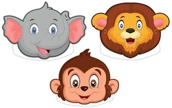 Safari Partisi Maske 6 Adet - Parti Sürprizi