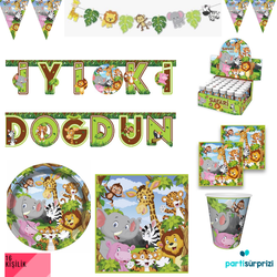 Safari Partisi Parti Seti 16 Kişilik - Parti Sürprizi