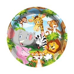 Safari Partisi Tabak 8 Adet - Parti Sürprizi