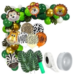 Safari Partisi Zİncir Balon Yapım Seti - Parti Sürprizi