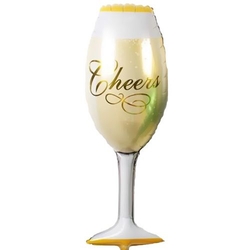 Şampanya Kadehi Cheers Folyo Balon - Parti Sürprizi