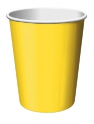 Sarı Bardak 8 Adet - Parti Sürprizi