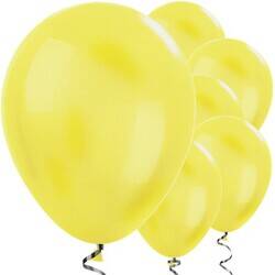 Sarı Renk Metalik 10 Lu Latex Balon