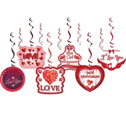 Seni Seviyorum Tavan Süs 6 Adet - Parti Sürprizi