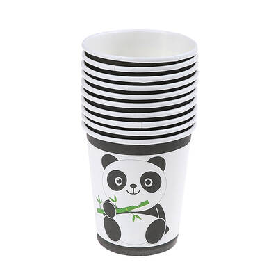 Sevimli Panda Bardak 8 Adet - 1