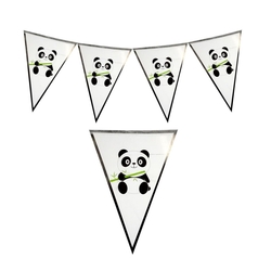 Sevimli Panda Bayrak Afiş Set - Parti Sürprizi