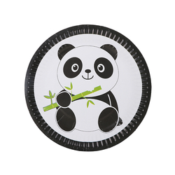 Sevimli Panda Tabak 8 Adet - Parti Sürprizi