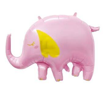 Sevimli Pembe Fil Şekilli Folyo Balon 1 Adet - 1