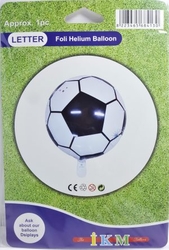 Siyah Beyaz Futbol Topu Folyo Balon - Parti Sürprizi