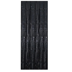 Siyah Kapı Duvar Perdesi 1 Adet - Parti Sürprizi