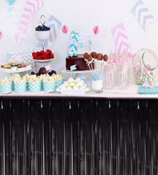 Siyah Masa Eteği 1 Adet - Parti Sürprizi