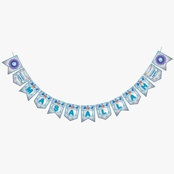 Sünnet Teması Maşallah Zikzak Banner - Parti Sürprizi