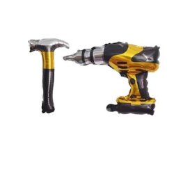 Tamir Aletleri Folyo Balon Çekiç Matkap Folyo Balon Set - Parti Sürprizi