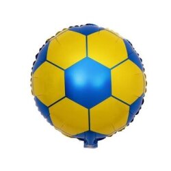Taraftar Baskılı Sarı Lacivert Futbol Topu Folyo Balon 1 Adet - Parti Sürprizi