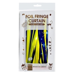 Taraftar Temalı Sarı Lacivert Kapı duvar Arka Fon - Parti Sürprizi