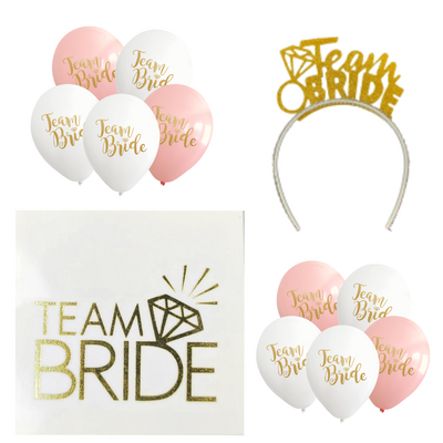 Team Bride Balonlu Gold Set