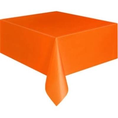 Turuncu Plastik Masa Örtüsü 137 x 183 cm - 1