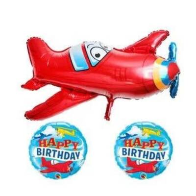 Uçaklar Folyo Balon Set 1 Adet - 1