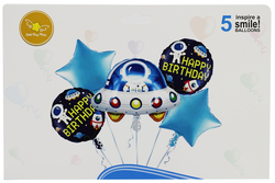 Ufo Şekilli Folyo Balon 5 li Set - Parti Sürprizi