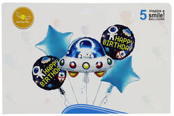 Ufo Şekilli Folyo Balon 5 li Set - 1