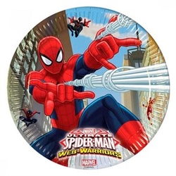 Ultimate Spiderman Büyük Tabak 8 Adet - Parti Sürprizi