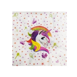 Unicorn Beyaz Peçete 16 Adet - Parti Sürprizi